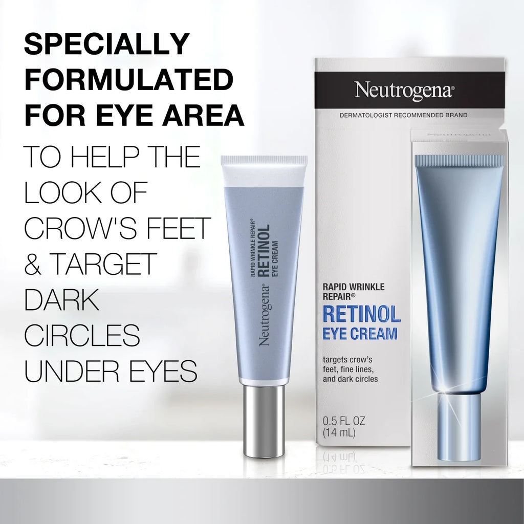 Neutrogena Rapid Wrinkle Repair | Eye Cream with Retinol | 0.5 Fl. Oz