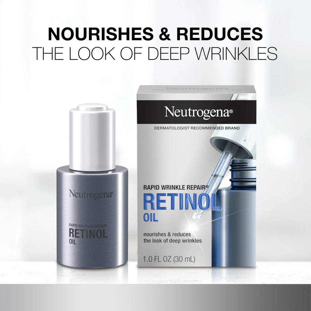 Retinol Facial Oil | Neutrogena Rapid Wrinkle Repair | 1 Fl. Oz
