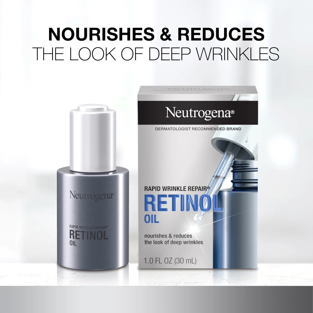 Retinol Facial Oil | Neutrogena Rapid Wrinkle Repair | 1 Fl. Oz