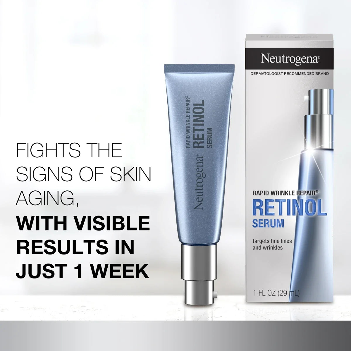 Neutrogena Rapid Wrinkle Repair | 1 Fl. Oz — Daily Retinol Face Serum