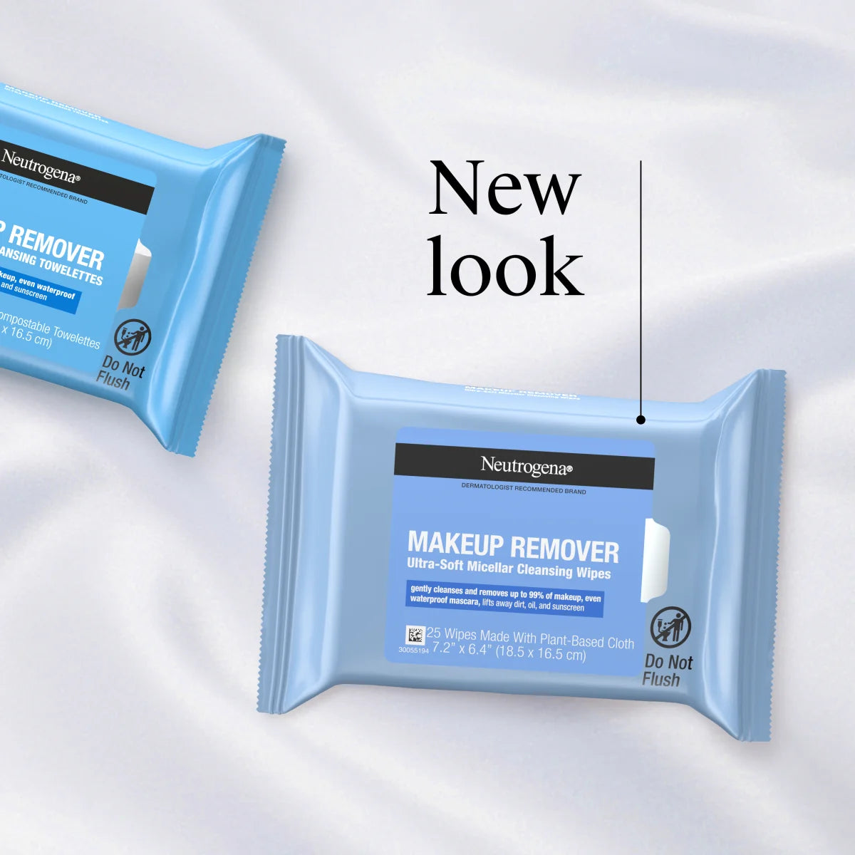 Neutrogena Makeup Remover Ultra-Soft — Micellar Cleansing Wipes with Vanity Case, 25 Count