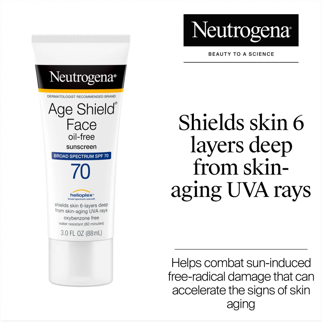 Neutrogena Age Shield Face — Oil-Free Lotion Sunscreen Broad Spectrum SPF 70